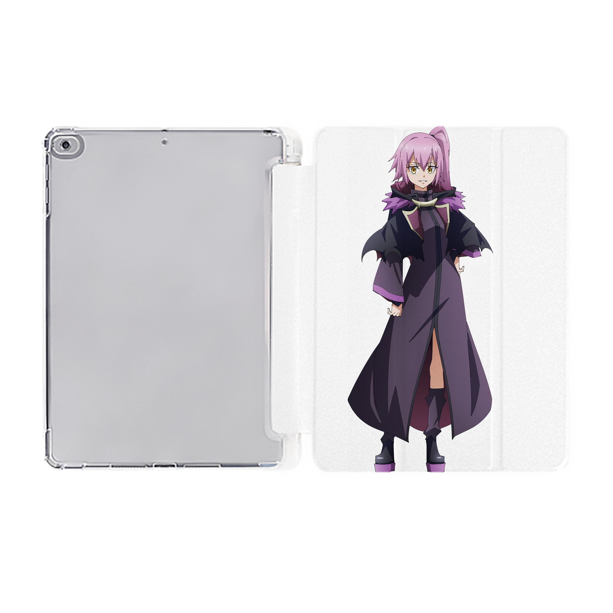 （画像用） 転スラ Regarding Reincarnated to Slime IPad ケース ペン収納付き 三つ折りスタンド PUレザー×シリコン 対応機種9.5/10.5/10.9インチ